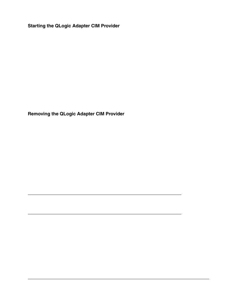 Starting the qlogic adapter cim provider, Removing the qlogic adapter cim provider | Lenovo ThinkServer RD540 User Manual | Page 29 / 132