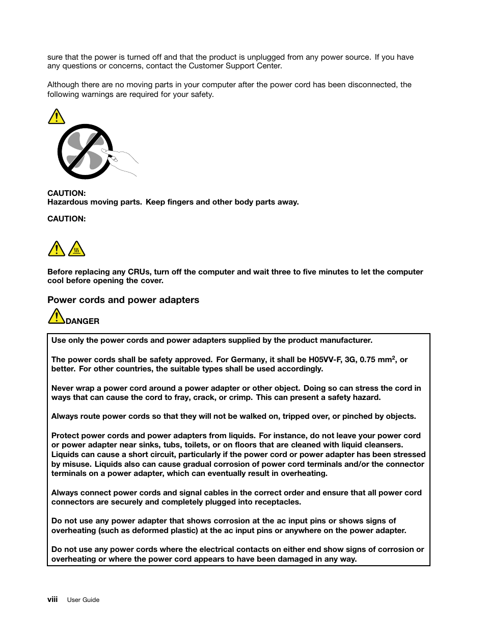 Lenovo ThinkPad T540p User Manual | Page 10 / 186