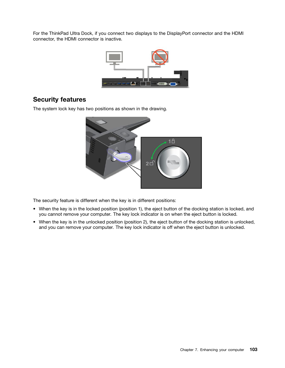 Security features | Lenovo ThinkPad T540p User Manual | Page 119 / 186