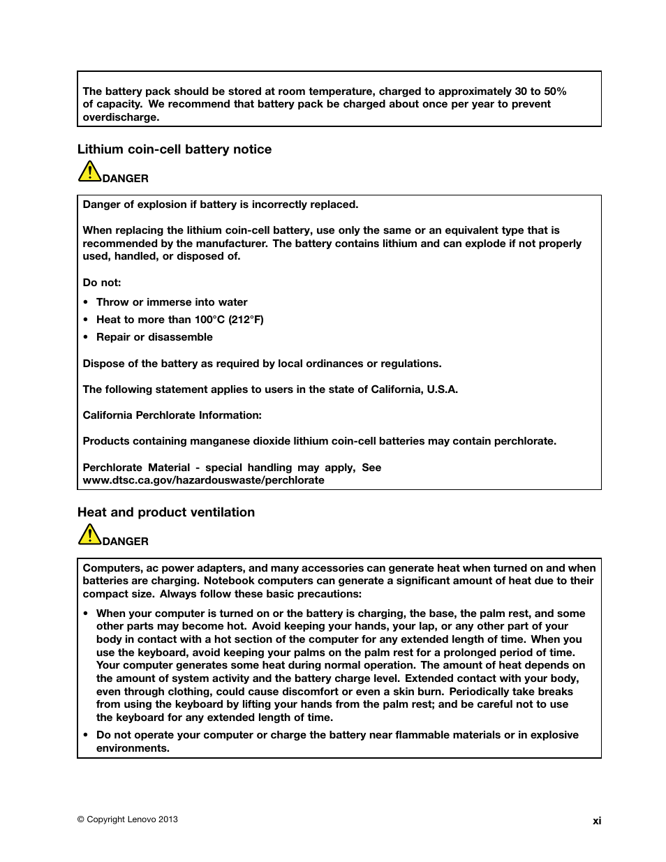 Lenovo ThinkPad T540p User Manual | Page 13 / 186