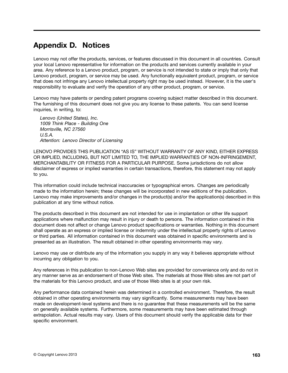 Appendix d. notices | Lenovo ThinkPad T540p User Manual | Page 179 / 186