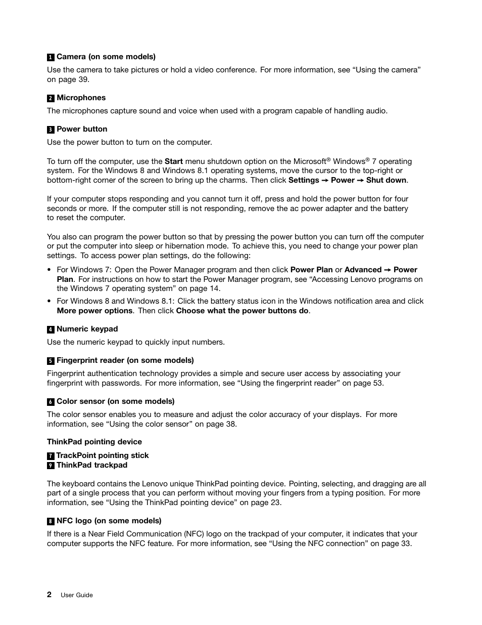 Lenovo ThinkPad T540p User Manual | Page 18 / 186