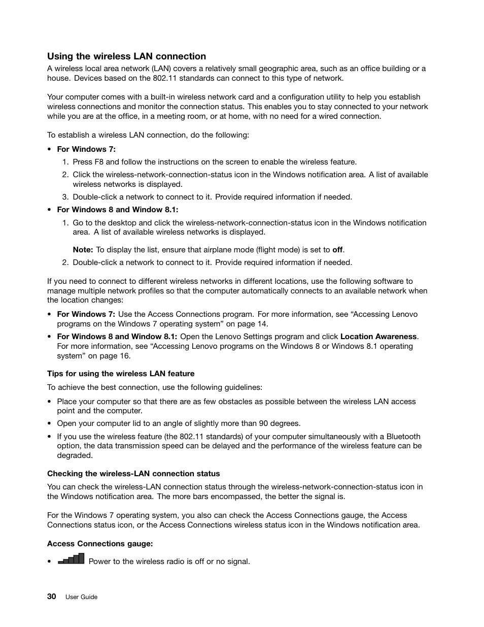 Lenovo ThinkPad T540p User Manual | Page 46 / 186
