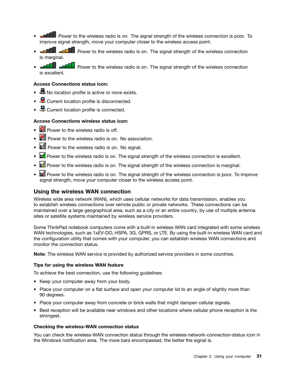 Lenovo ThinkPad T540p User Manual | Page 47 / 186