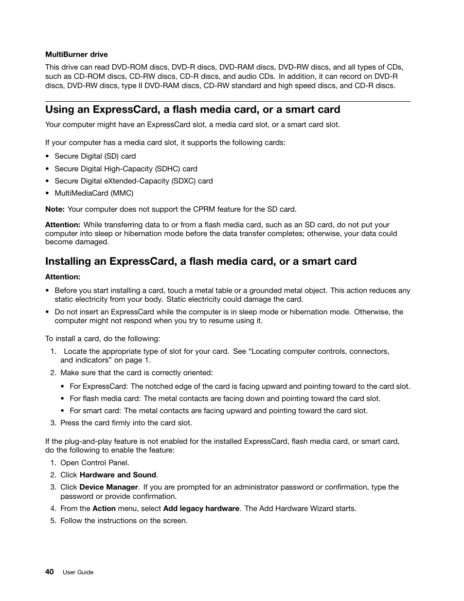 Lenovo ThinkPad T540p User Manual | Page 56 / 186