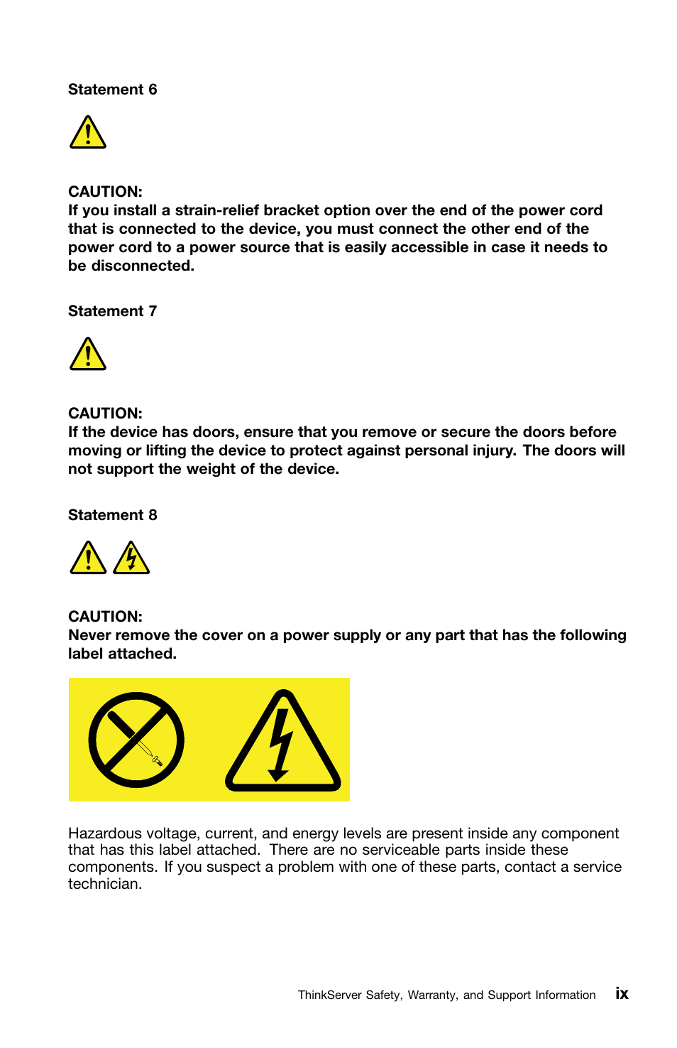 Lenovo ThinkServer TS440 User Manual | Page 11 / 46