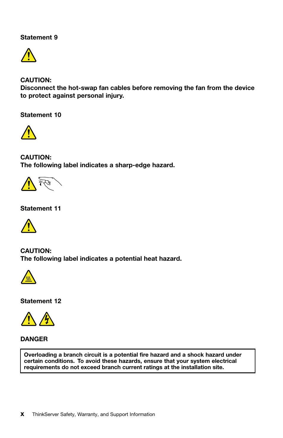 Lenovo ThinkServer TS440 User Manual | Page 12 / 46