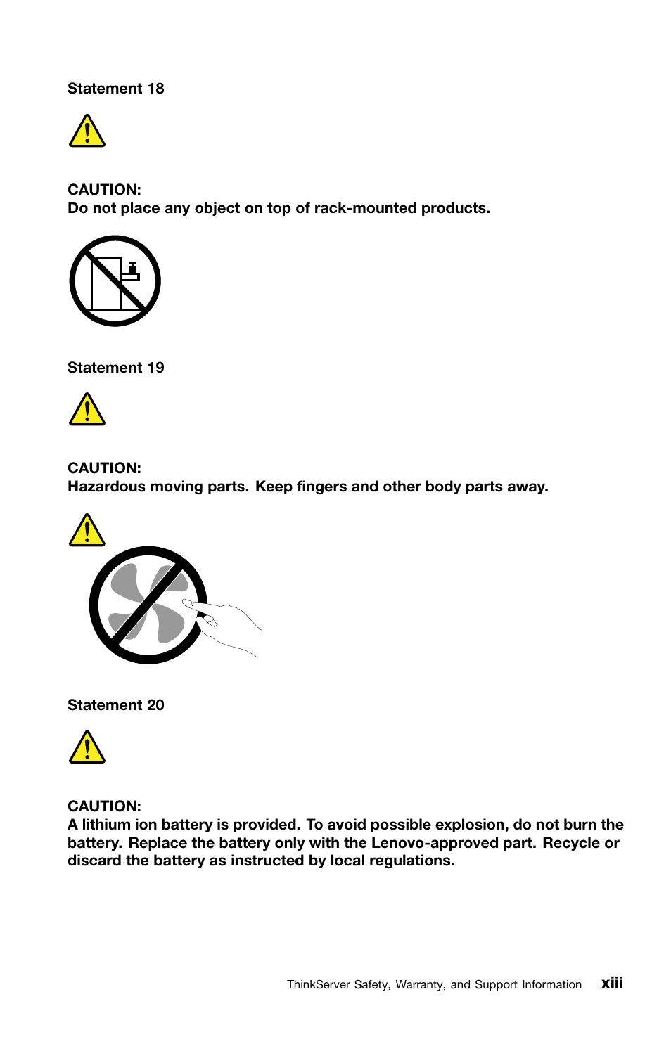 Lenovo ThinkServer TS440 User Manual | Page 15 / 46