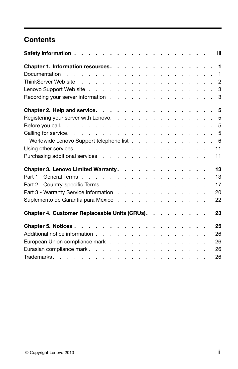 Lenovo ThinkServer TS440 User Manual | Page 3 / 46