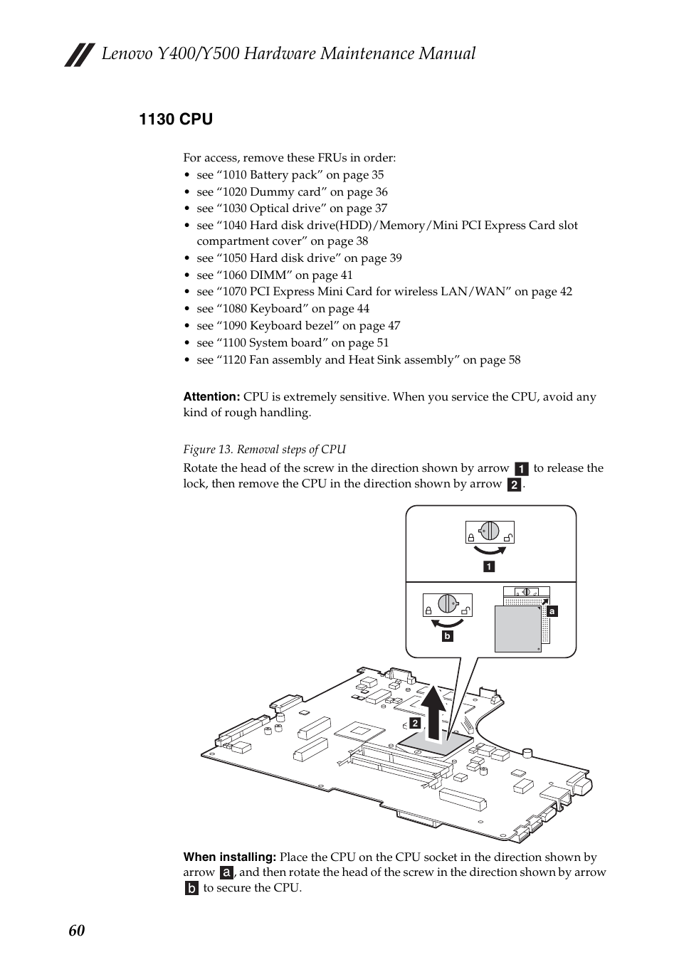 1130 cpu | Lenovo IdeaPad Y400 Notebook User Manual | Page 64 / 102