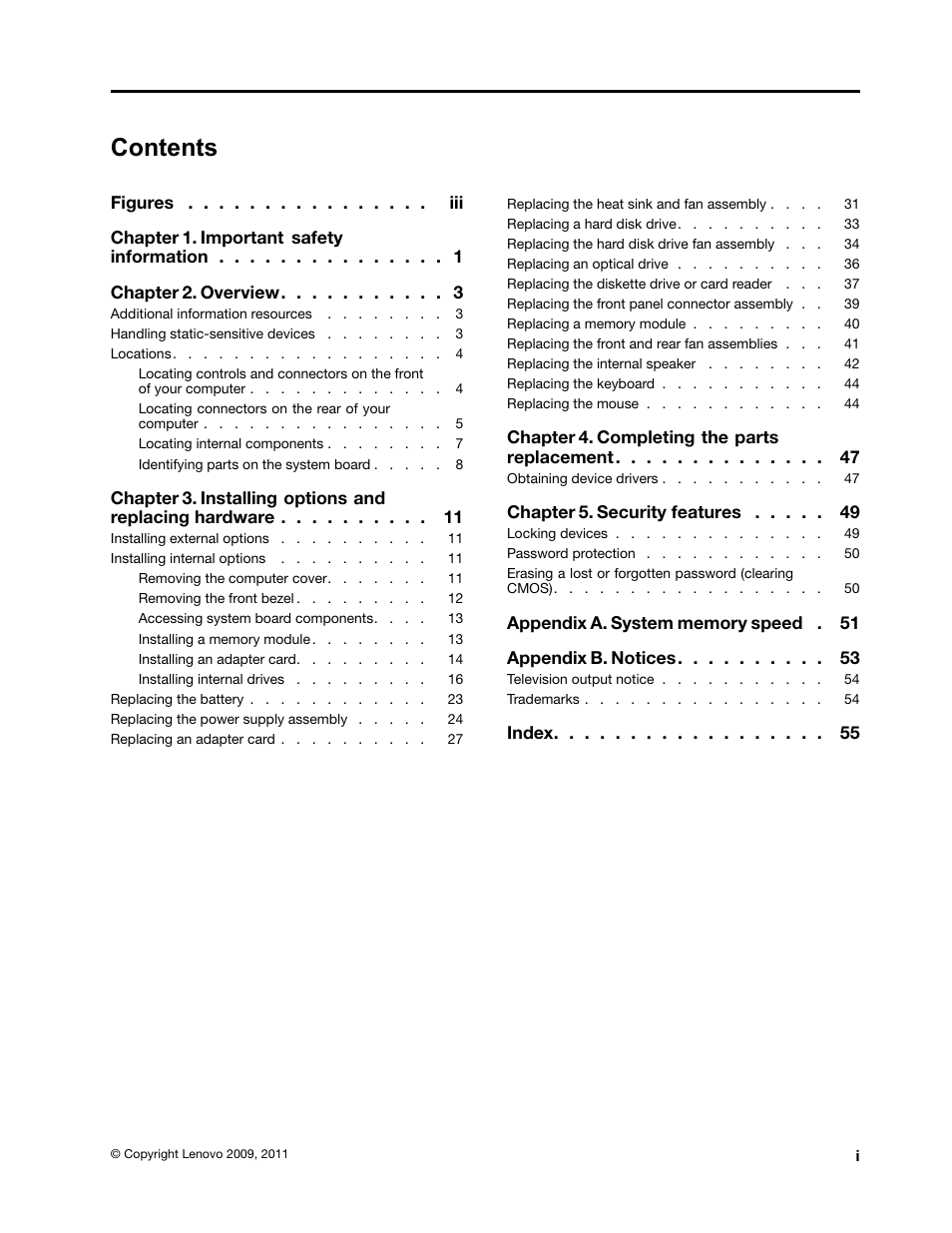 Lenovo ThinkStation S20 User Manual | Page 3 / 64