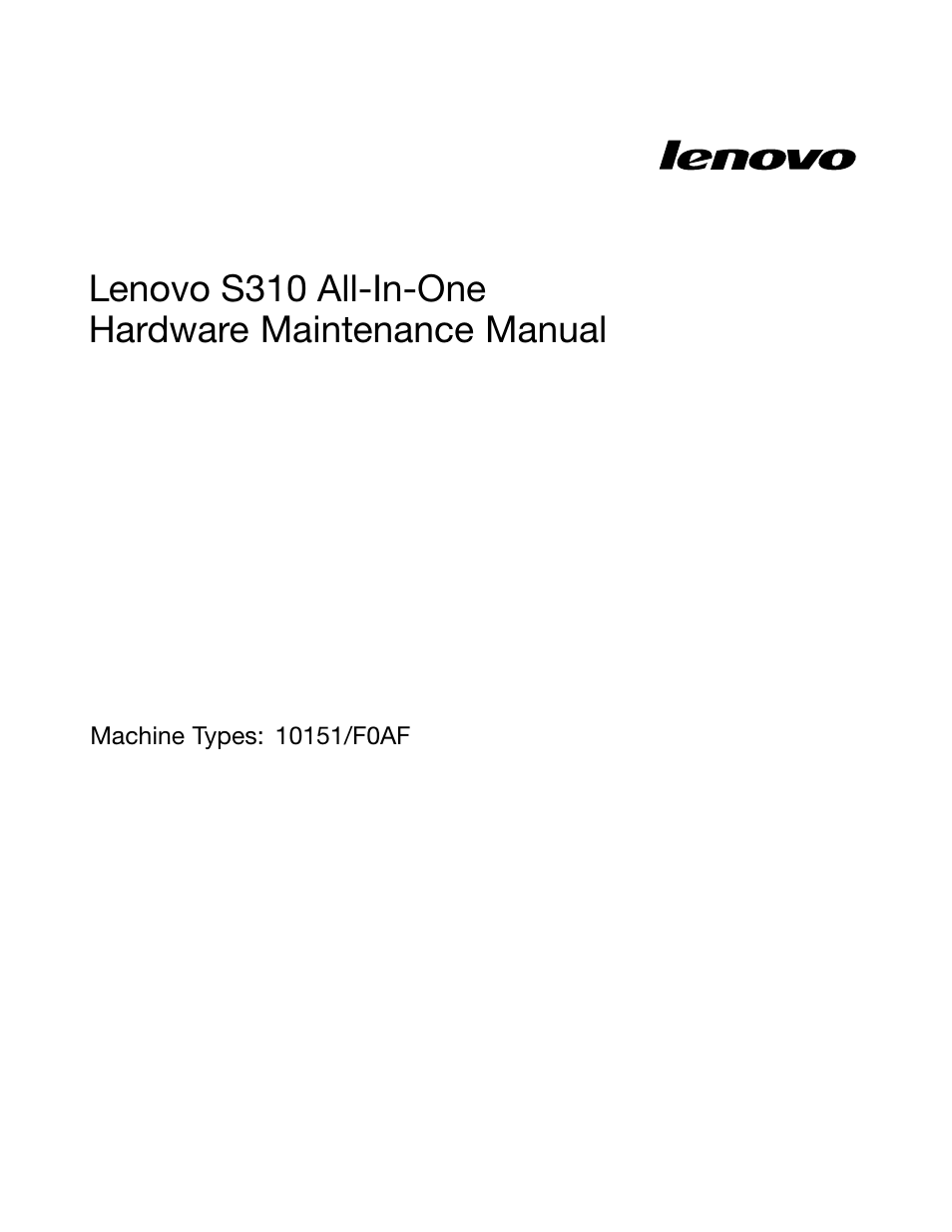 Lenovo s310 all-in-one hardware maintenance manual | Lenovo S310 All-in-One User Manual | Page 3 / 142