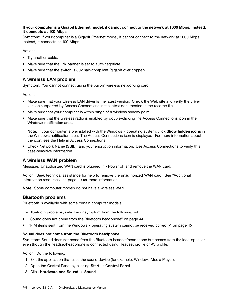 Lenovo S310 All-in-One User Manual | Page 50 / 142