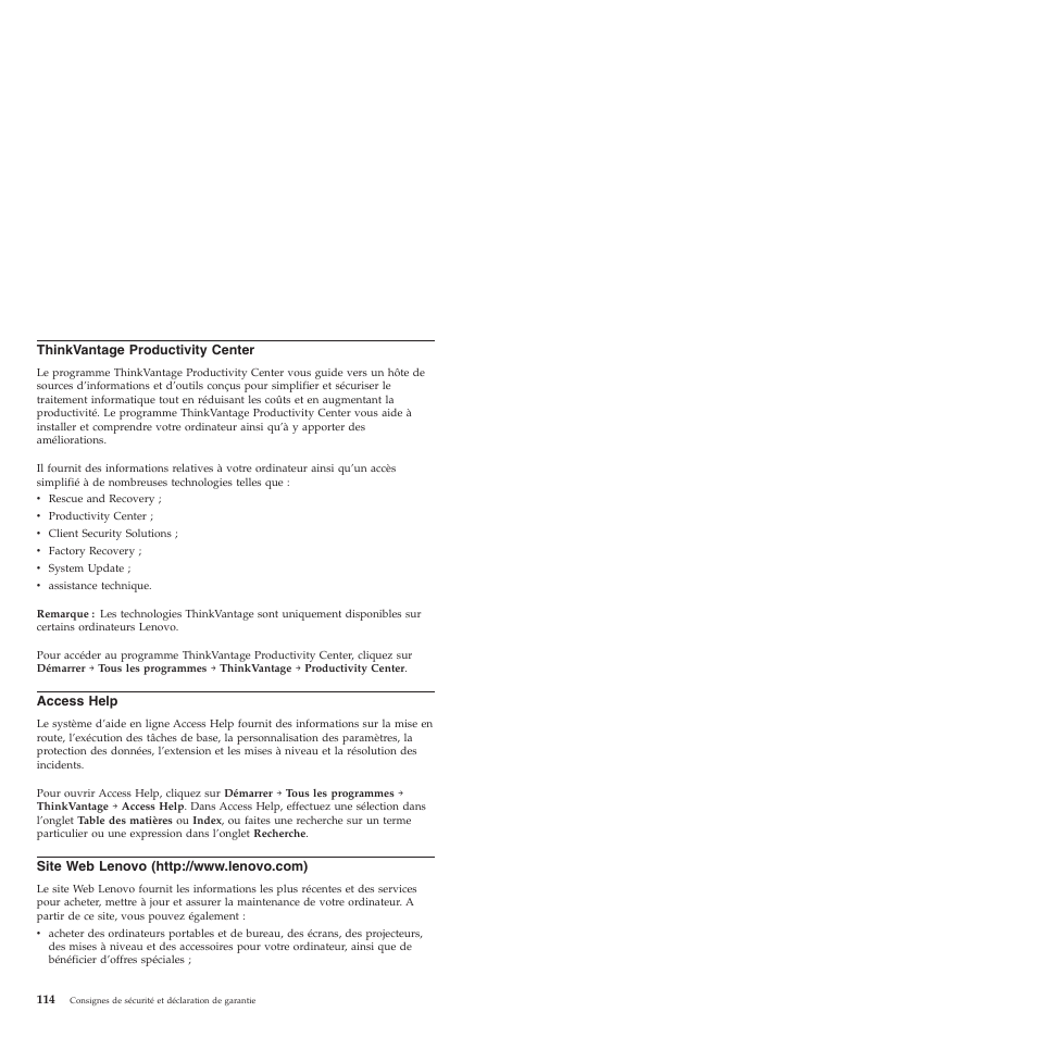 Access, Help | Lenovo ThinkCentre M57e User Manual | Page 118 / 325