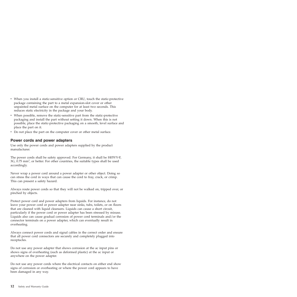 Power cords and power adapters, Power, Cords | Adapters | Lenovo ThinkCentre M57e User Manual | Page 16 / 325