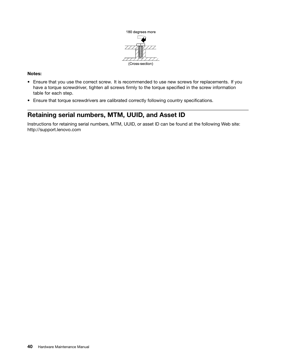 Retaining serial numbers, mtm, uuid, and asset id | Lenovo ThinkPad Tablet 2 User Manual | Page 46 / 64