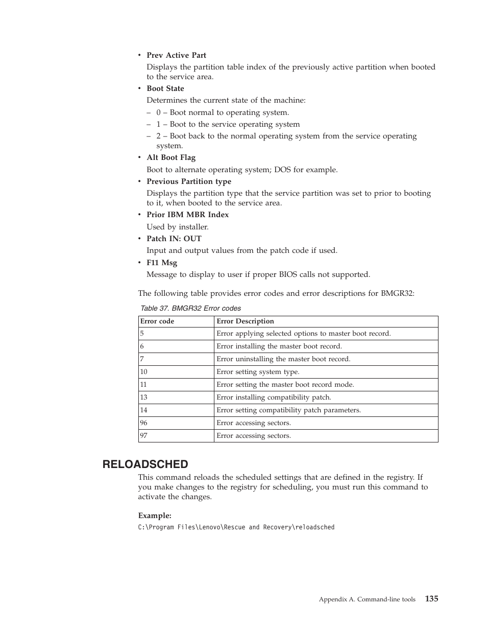 Reloadsched | Lenovo THINKPAD Z60M User Manual | Page 141 / 156