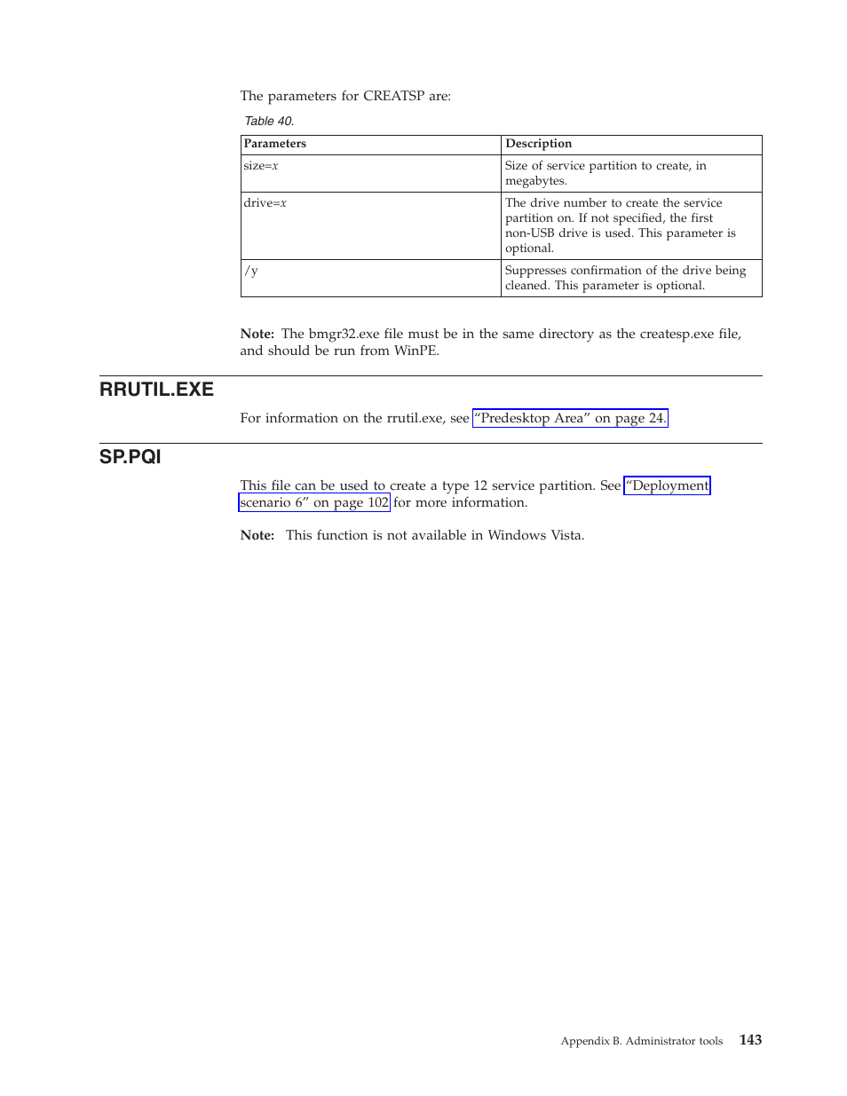 Rrutil.exe, Sp.pqi | Lenovo THINKPAD Z60M User Manual | Page 149 / 156