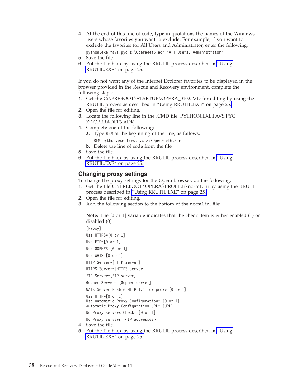 Changing proxy settings, Changing, Proxy | Settings | Lenovo THINKPAD Z60M User Manual | Page 44 / 156