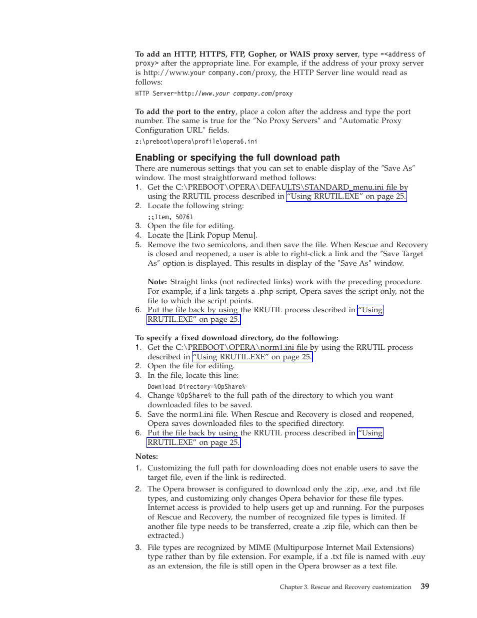 Enabling or specifying the full download path, Enabling, Specifying | Full, Download, Path | Lenovo THINKPAD Z60M User Manual | Page 45 / 156