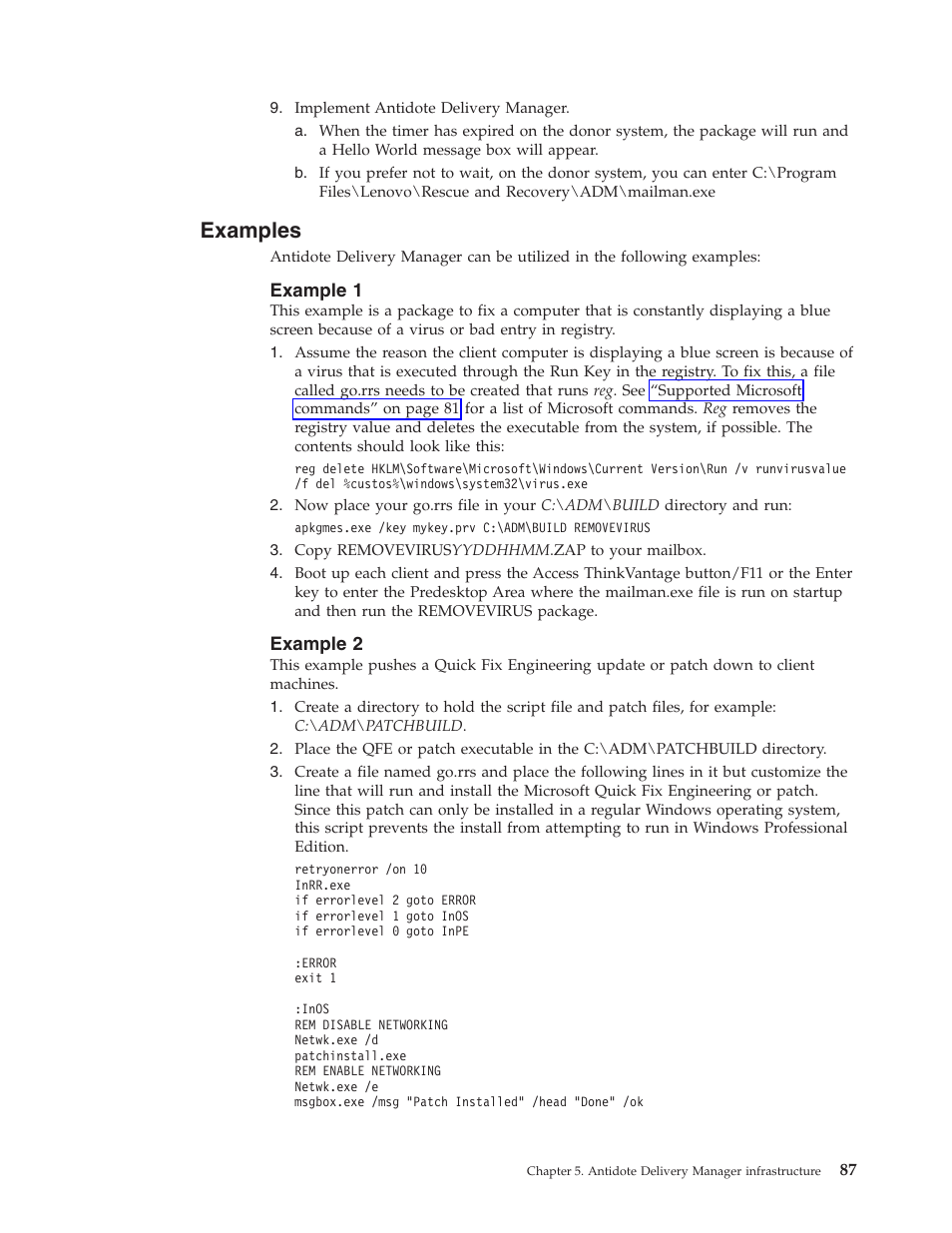 Examples, Example 1, Example 2 | Example | Lenovo THINKPAD Z60M User Manual | Page 93 / 156