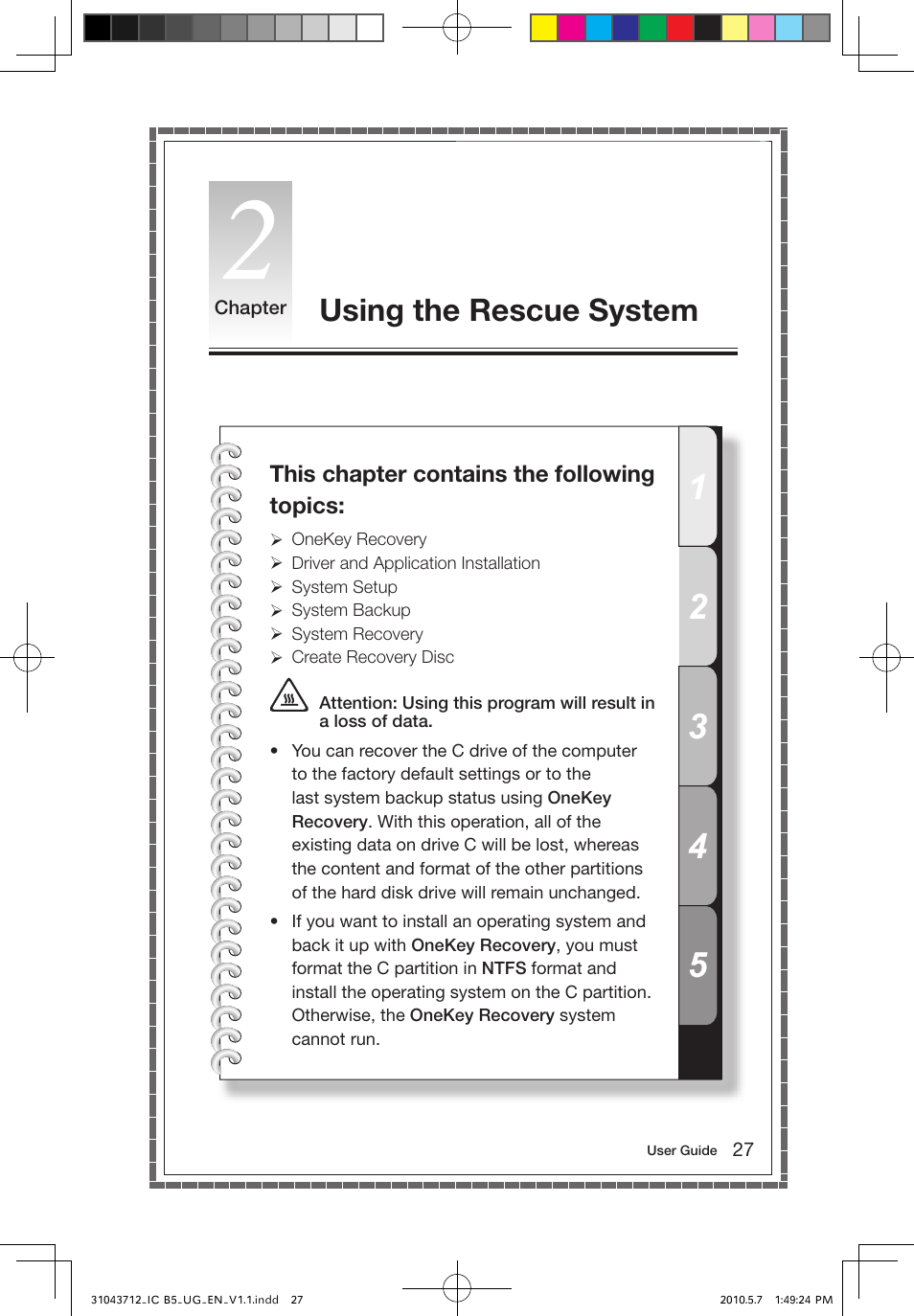 Using the rescue system | Lenovo IdeaCentre B505 User Manual | Page 32 / 51