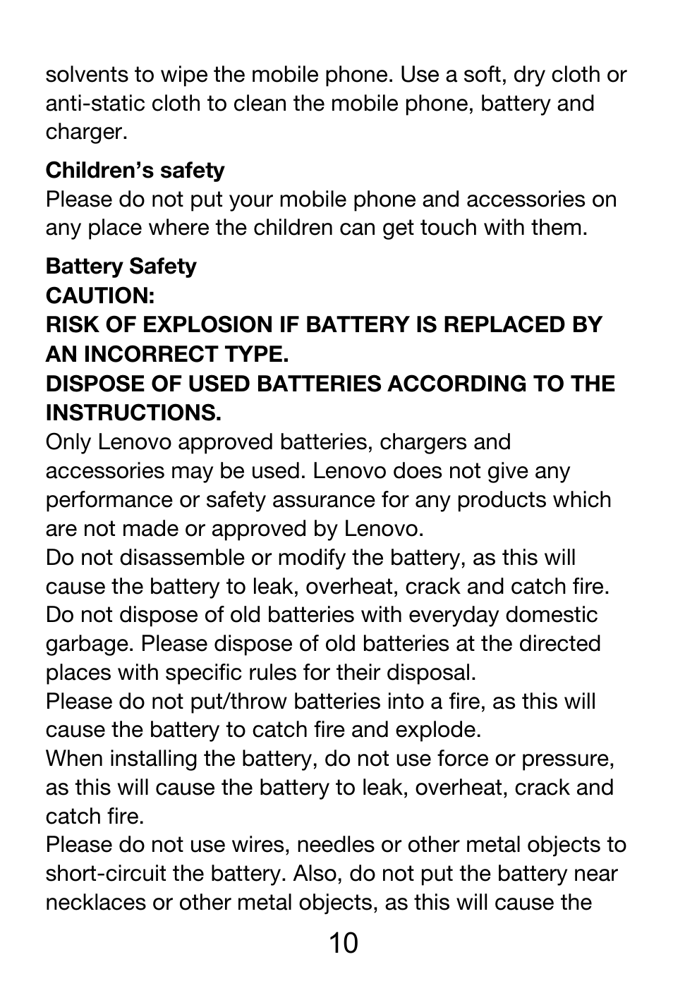 Lenovo A390 Smartphone User Manual | Page 10 / 25
