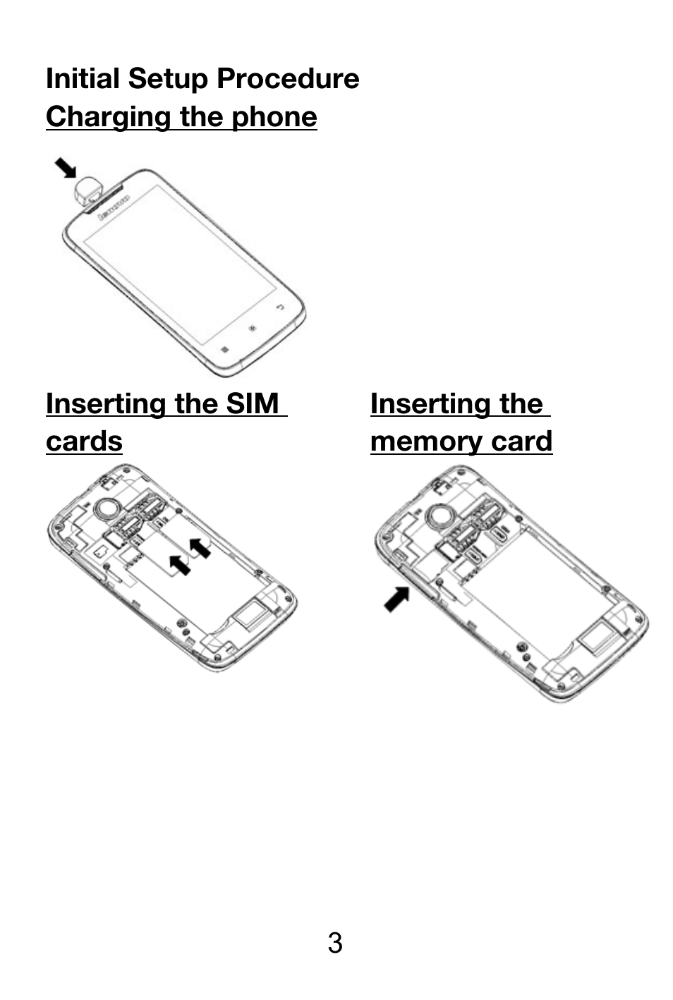 Lenovo A390 Smartphone User Manual | Page 3 / 25