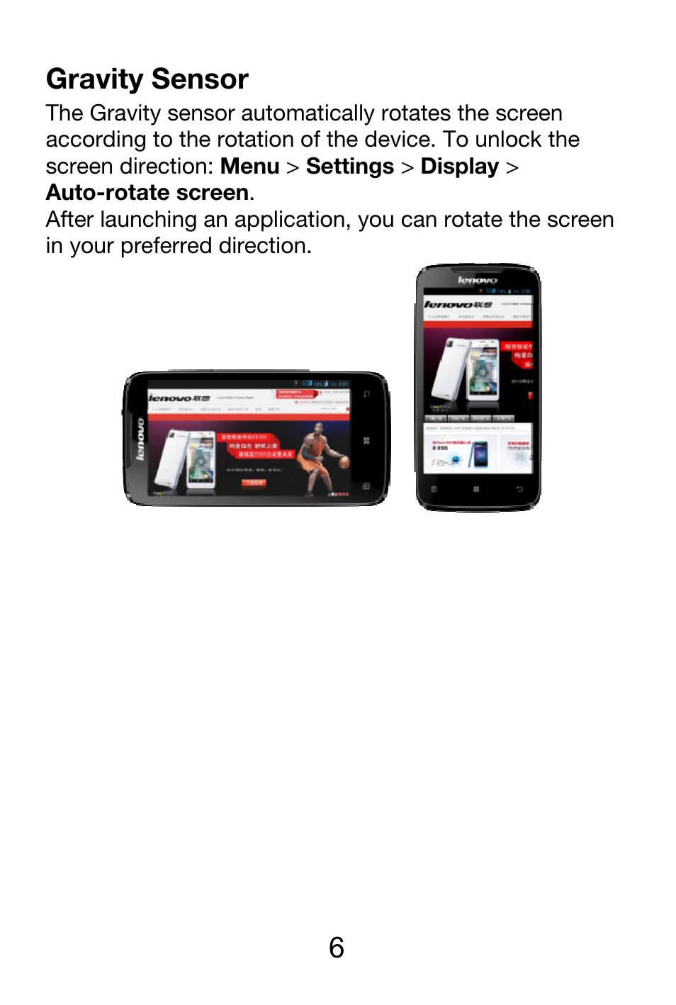 Lenovo A390 Smartphone User Manual | Page 6 / 25