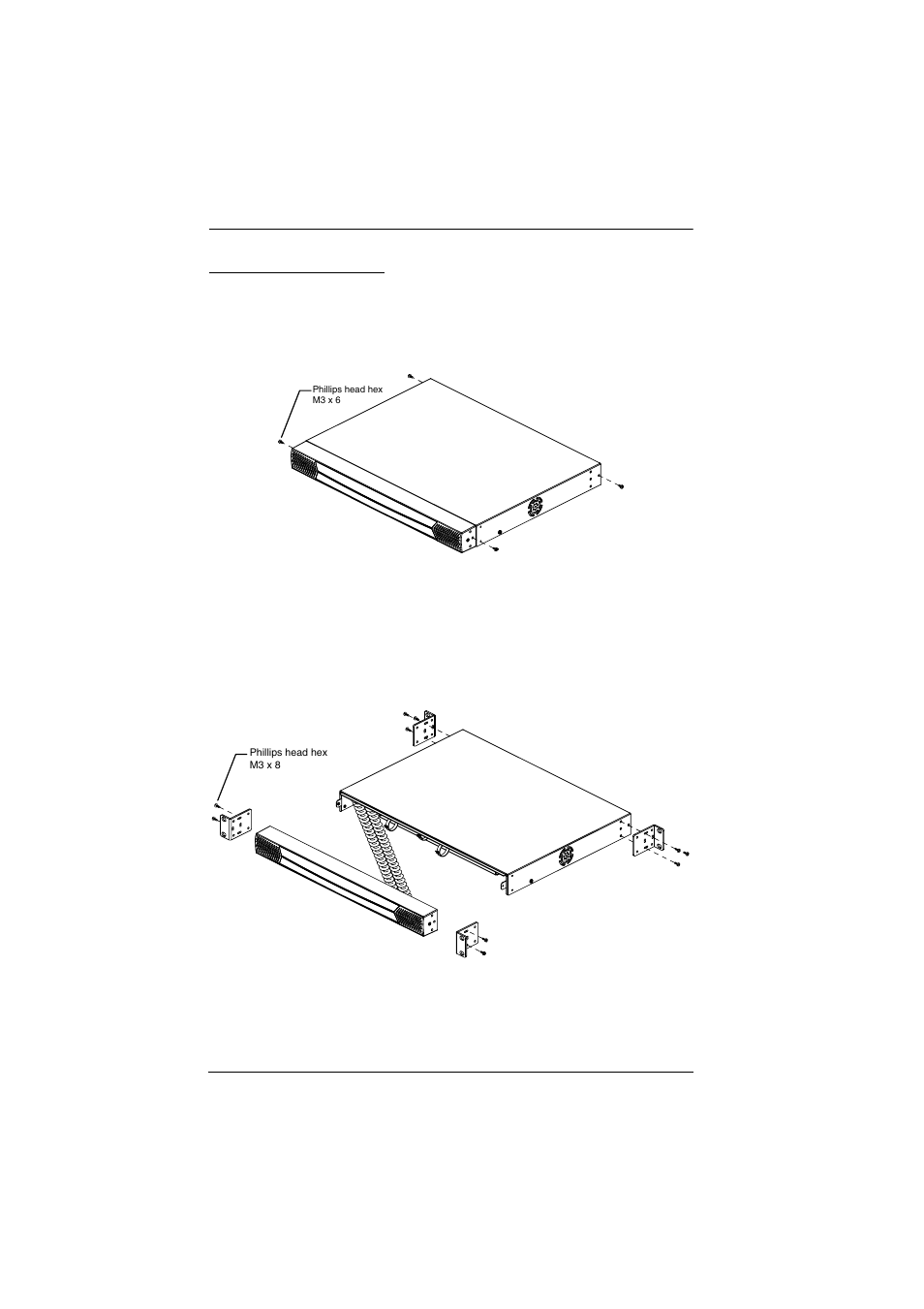 Rack mounting-split, Rack mounting—split | ATEN ATEN Matrix KVM KM0832 User Manual | Page 24 / 167