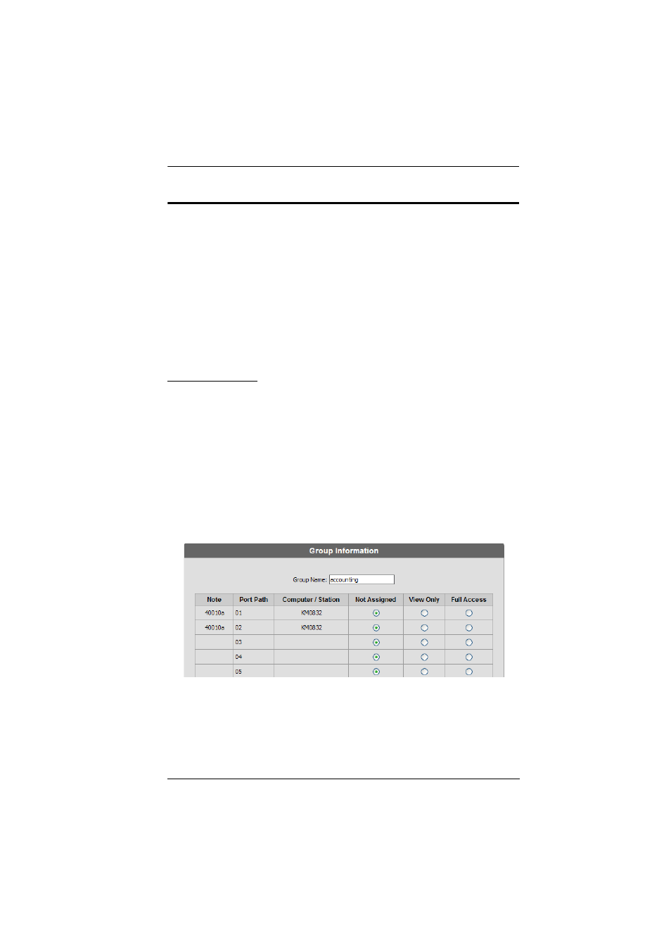 Group management, Adding groups | ATEN ATEN Matrix KVM KM0832 User Manual | Page 63 / 167