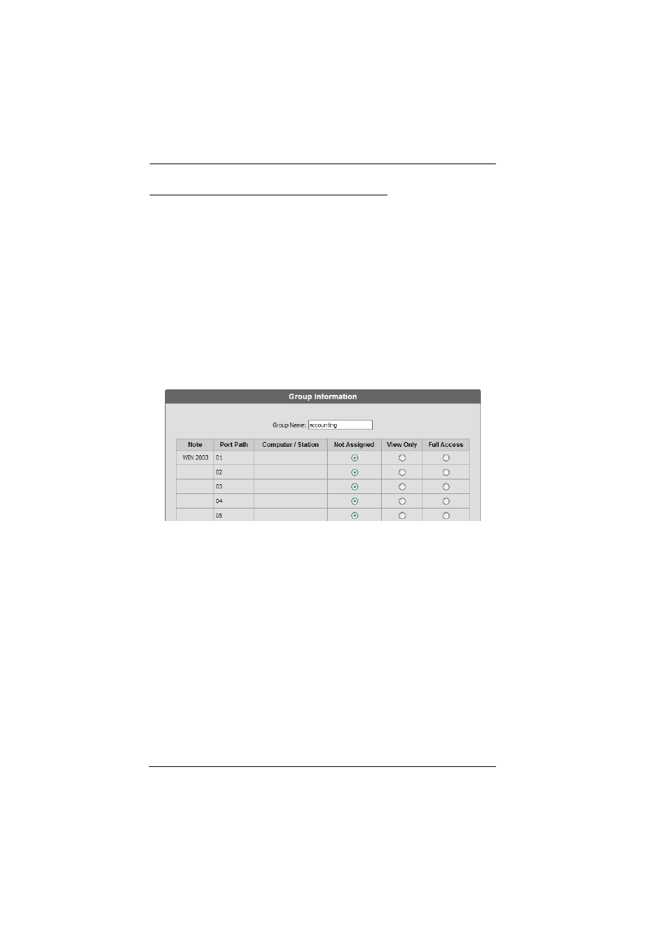 Managing port access rights for groups | ATEN ATEN Matrix KVM KM0832 User Manual | Page 66 / 167