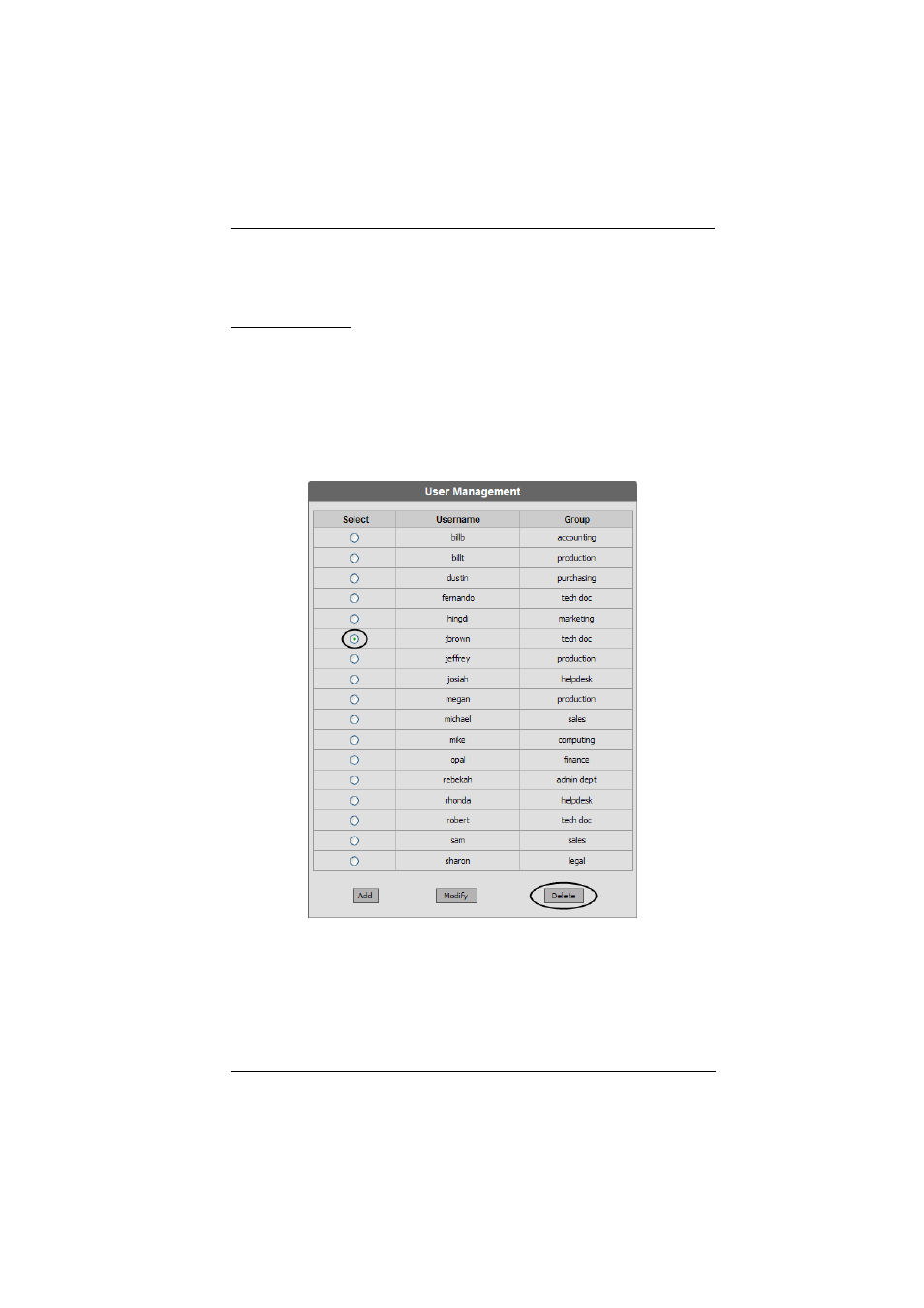 Deleting users | ATEN ATEN Matrix KVM KM0832 User Manual | Page 73 / 167