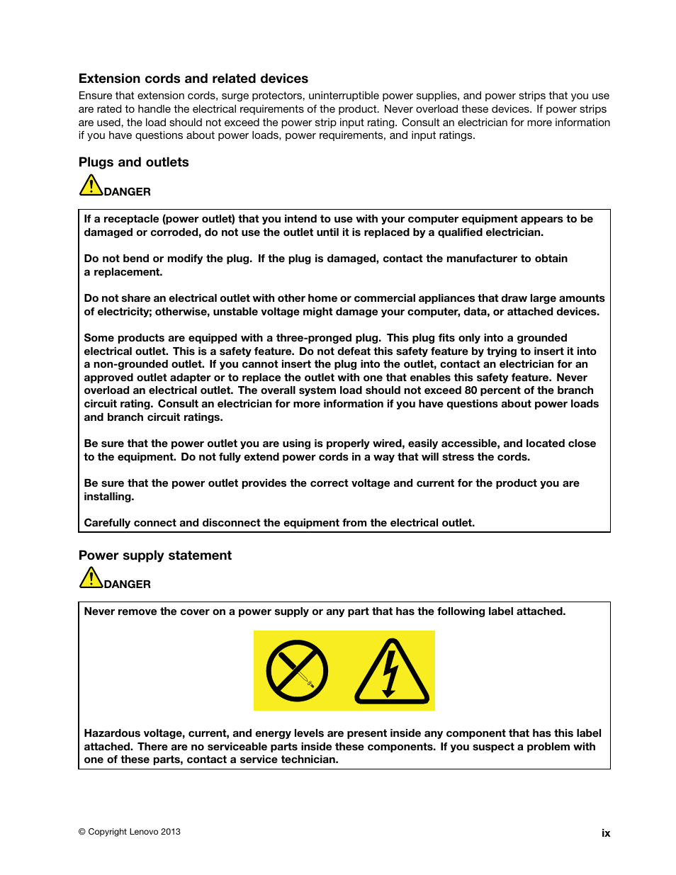 Lenovo ThinkPad Edge E531 User Manual | Page 11 / 182