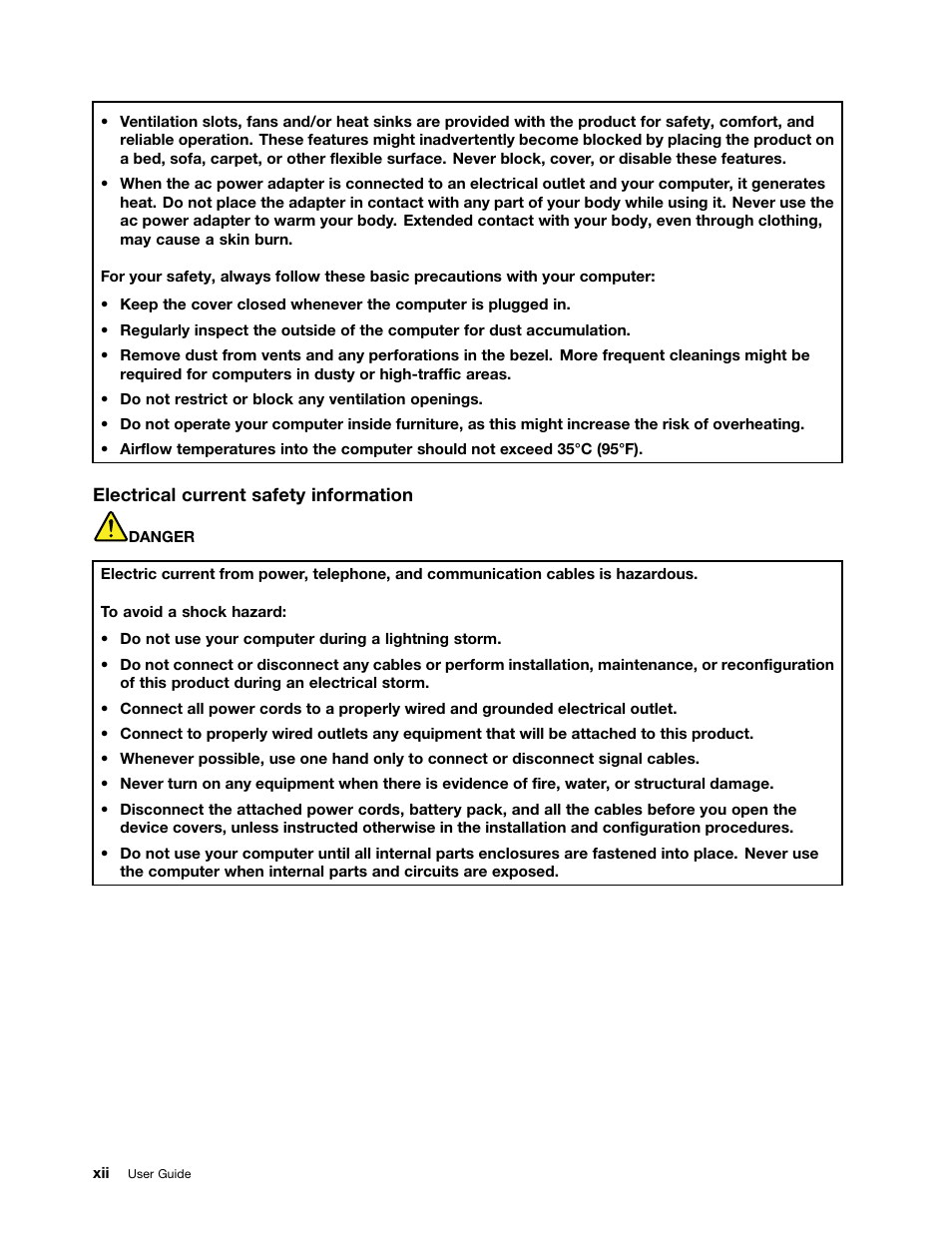 Lenovo ThinkPad Edge E531 User Manual | Page 14 / 182