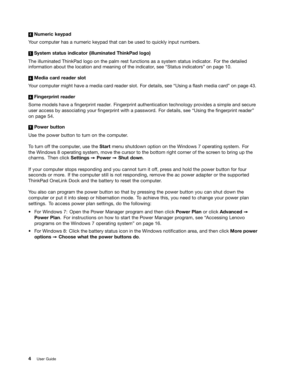 Lenovo ThinkPad Edge E531 User Manual | Page 20 / 182