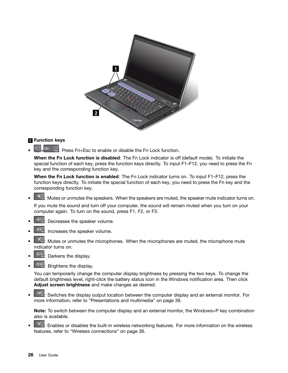 Lenovo ThinkPad Edge E531 User Manual | Page 42 / 182