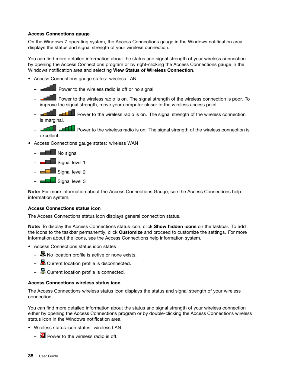 Lenovo ThinkPad Edge E531 User Manual | Page 54 / 182