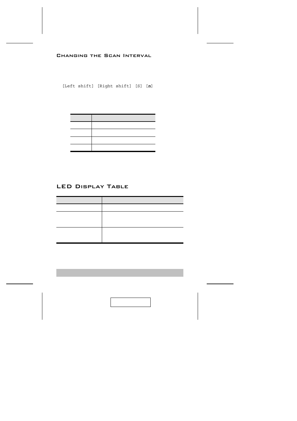 Led display table, Changing the scan interval | ATEN ATEN MasterView KVM CS-62 User Manual | Page 10 / 16