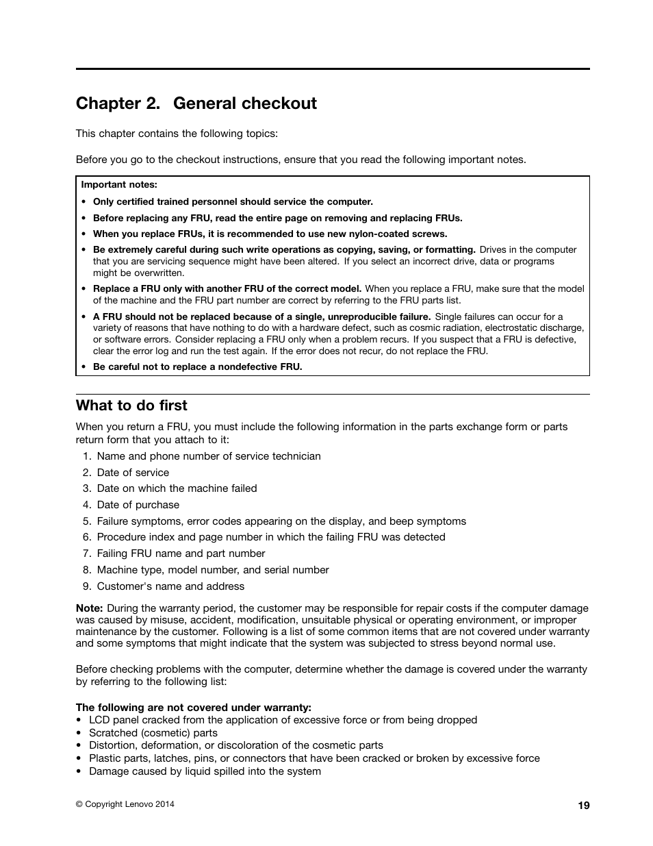 Chapter 2. general checkout, What to do first | Lenovo N20 Chromebook User Manual | Page 25 / 62