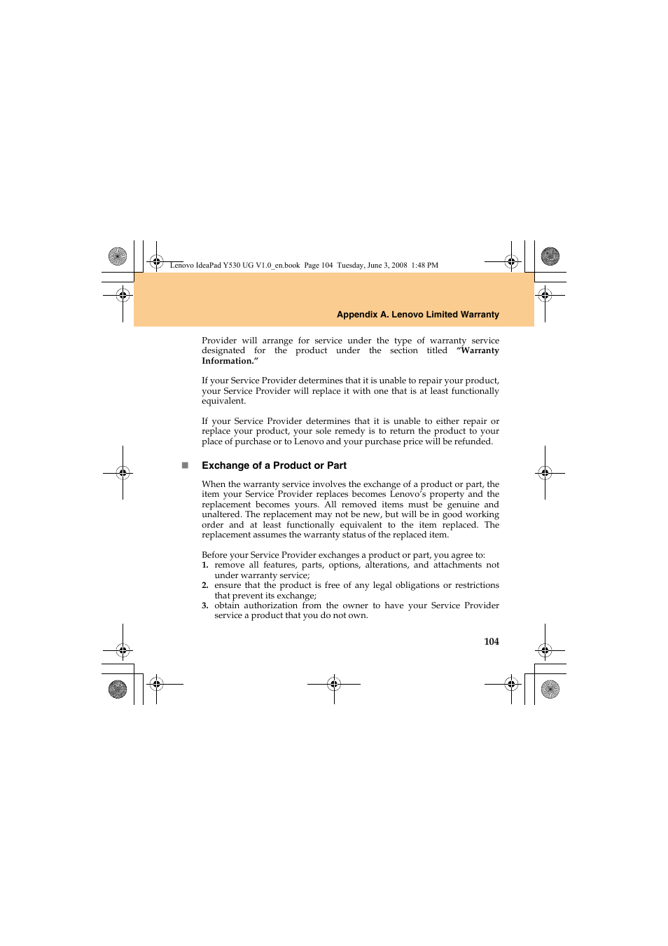 Lenovo IdeaPad Y530 User Manual | Page 113 / 152