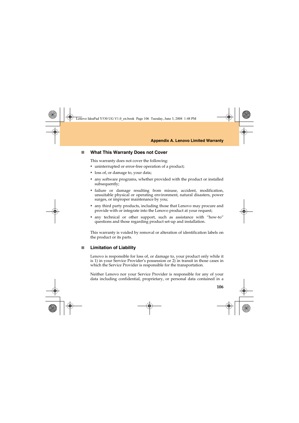 Lenovo IdeaPad Y530 User Manual | Page 115 / 152