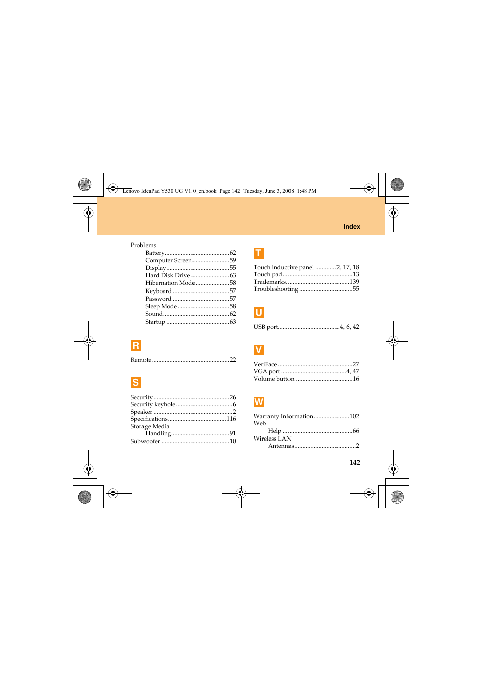 Lenovo IdeaPad Y530 User Manual | Page 151 / 152