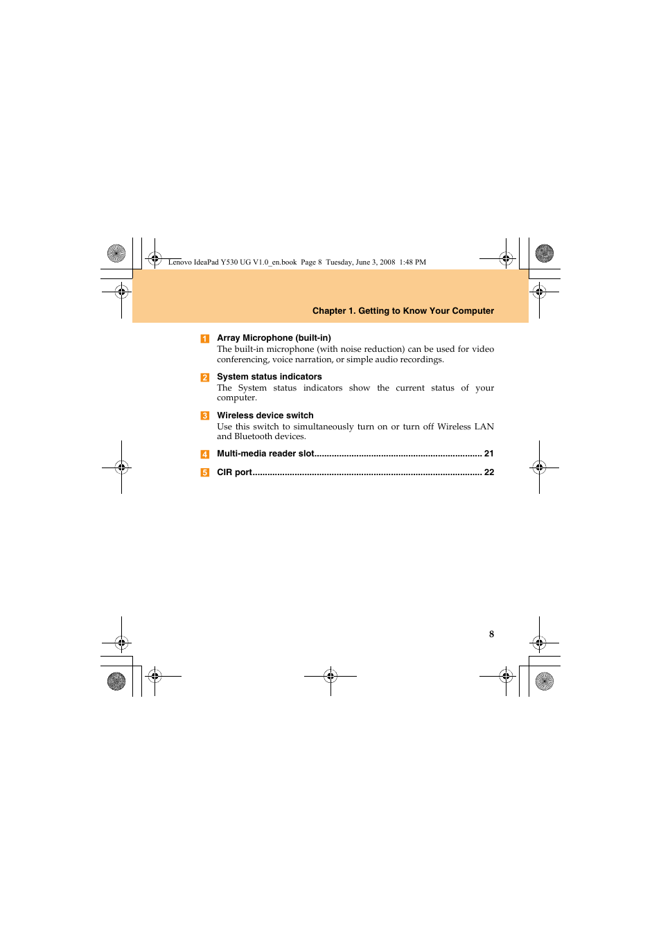 Lenovo IdeaPad Y530 User Manual | Page 17 / 152