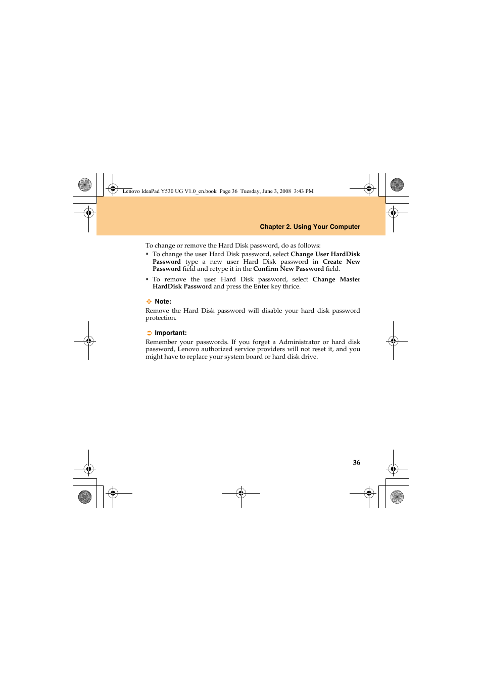 Lenovo IdeaPad Y530 User Manual | Page 45 / 152