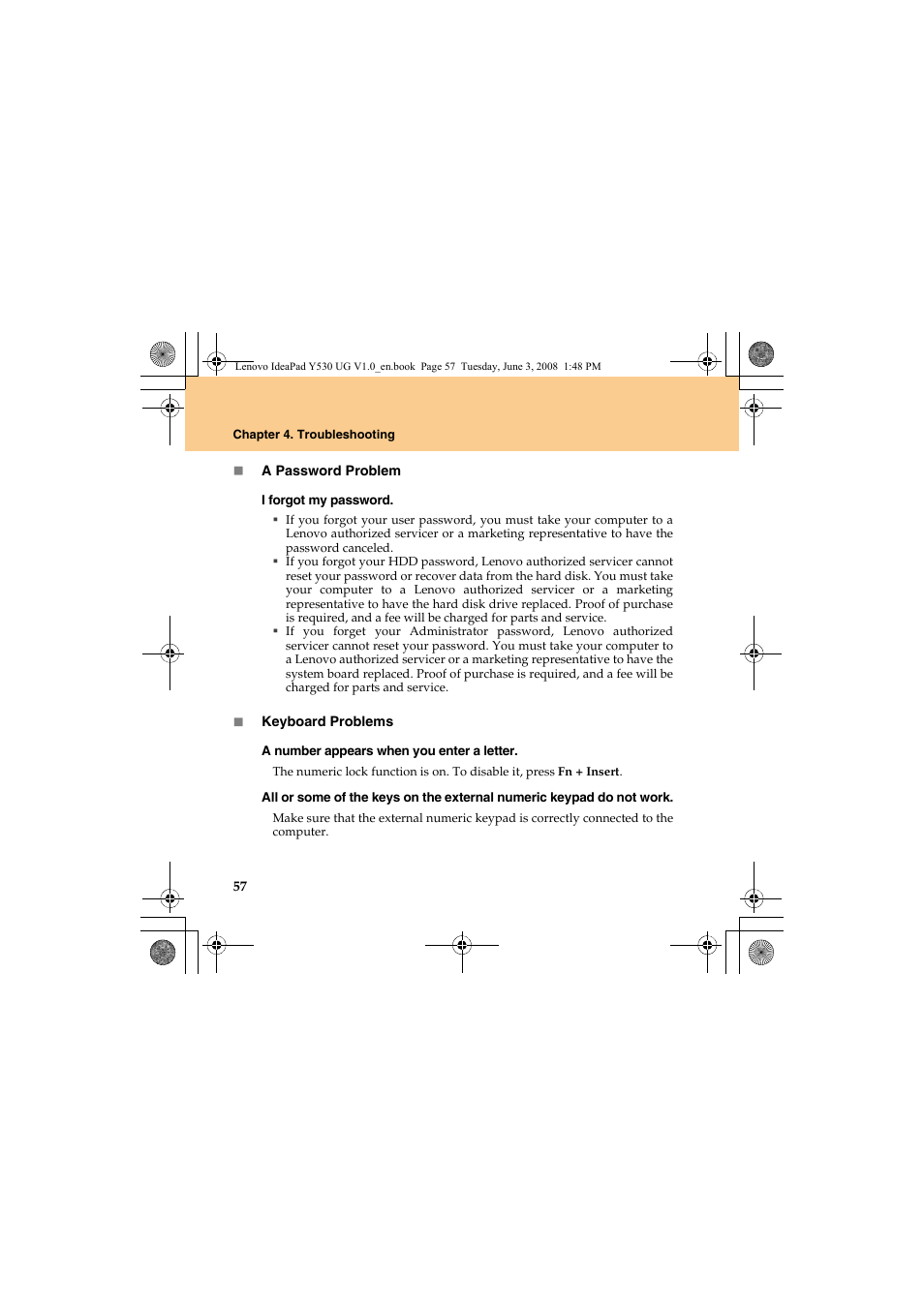 Lenovo IdeaPad Y530 User Manual | Page 66 / 152