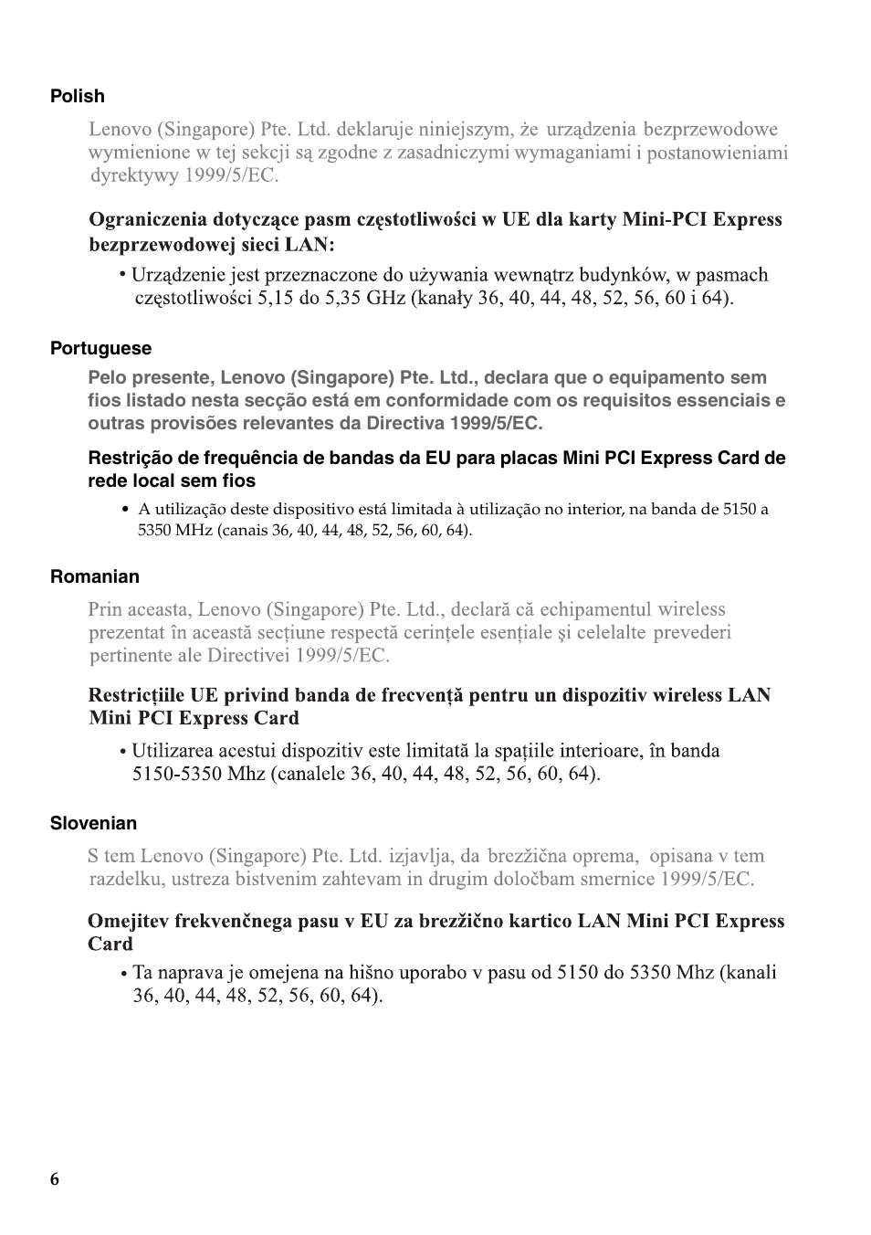 Lenovo IdeaPad S400u Notebook User Manual | Page 6 / 16