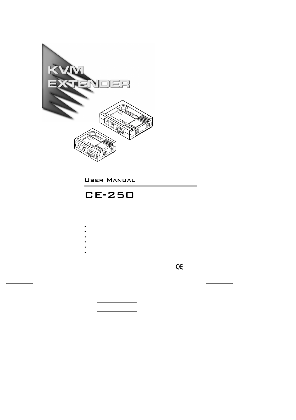 ATEN CE-250 User Manual | 16 pages