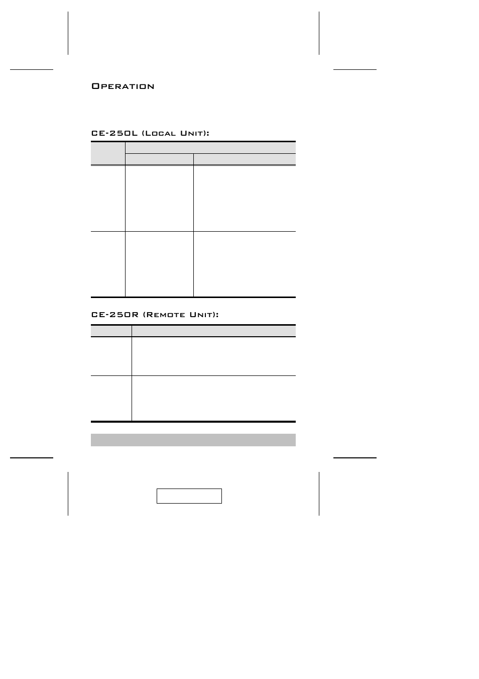 Operation, Ce-250l (local unit), Ce-250r (remote unit) | ATEN CE-250 User Manual | Page 11 / 16