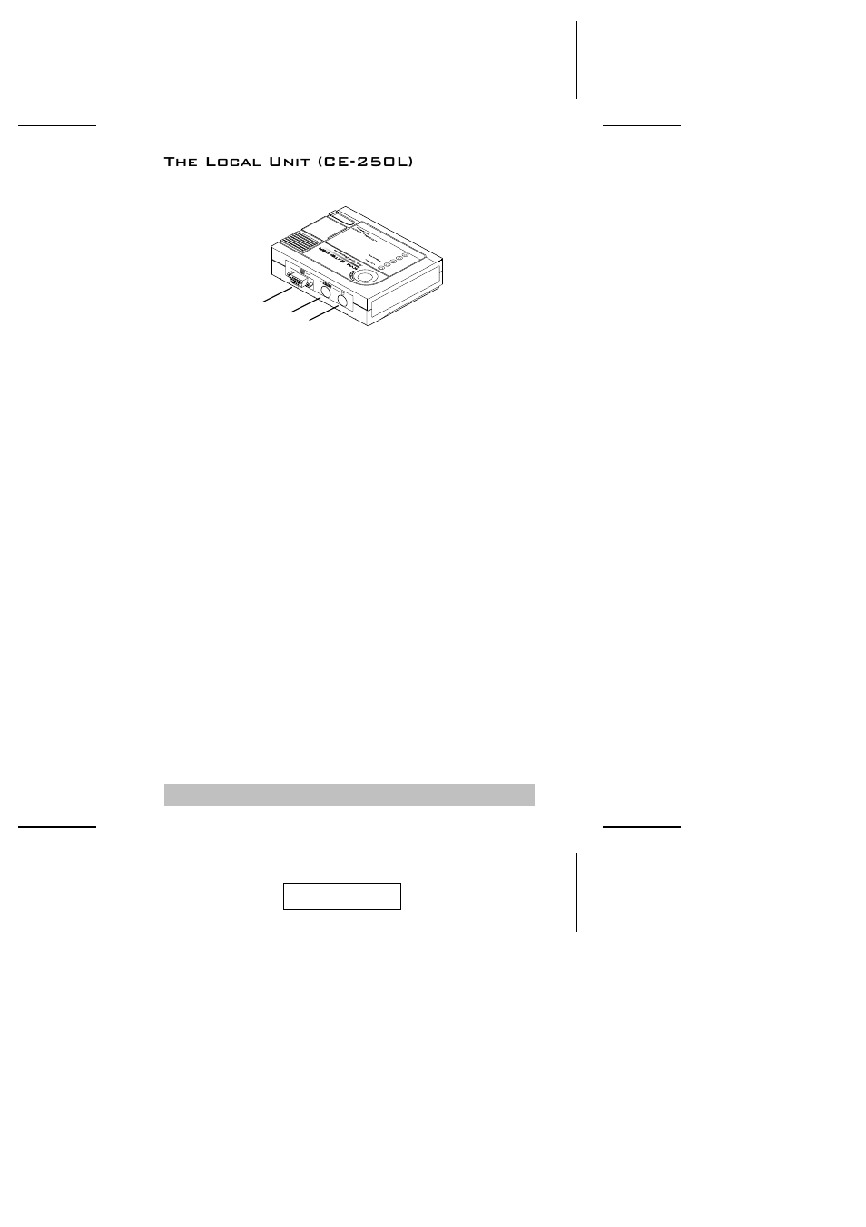 The local unit (ce-250l) | ATEN CE-250 User Manual | Page 7 / 16
